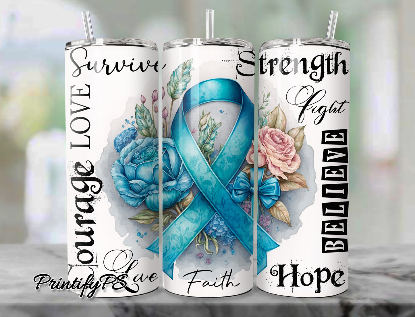 Tumbler Cancer Awareness 24