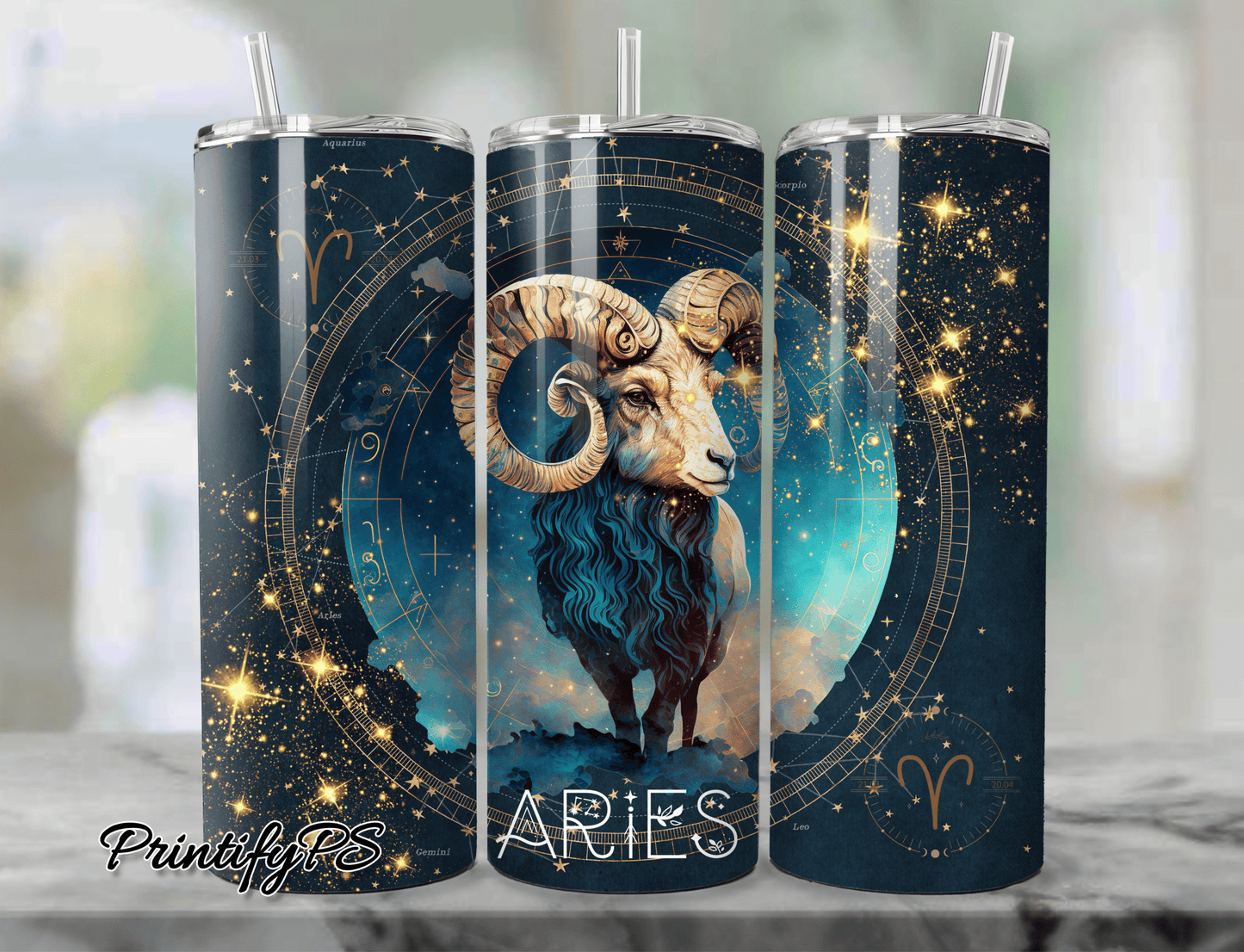 Tumbler Aries - PrintifyPS