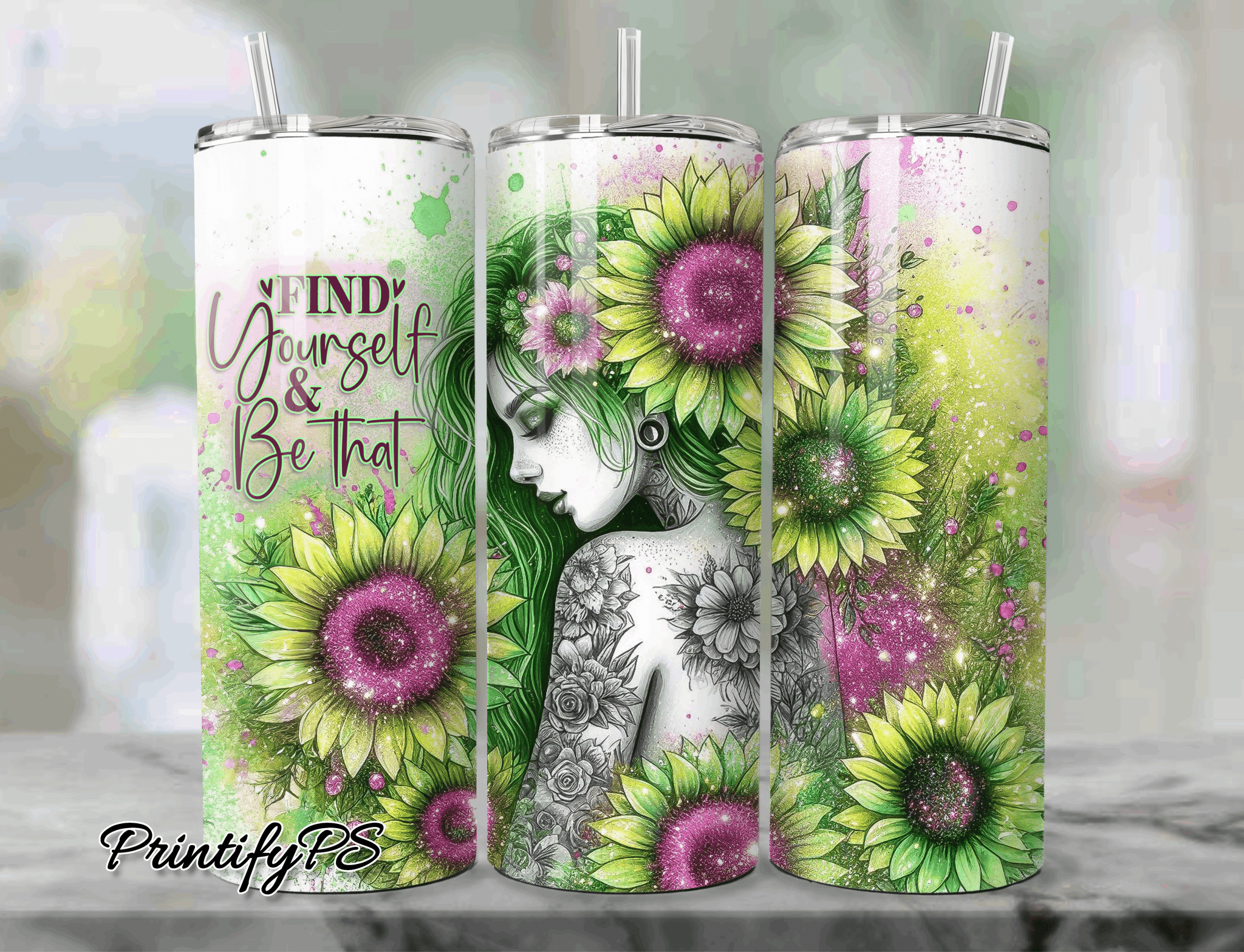 Tumbler Find Yourself - PrintifyPS