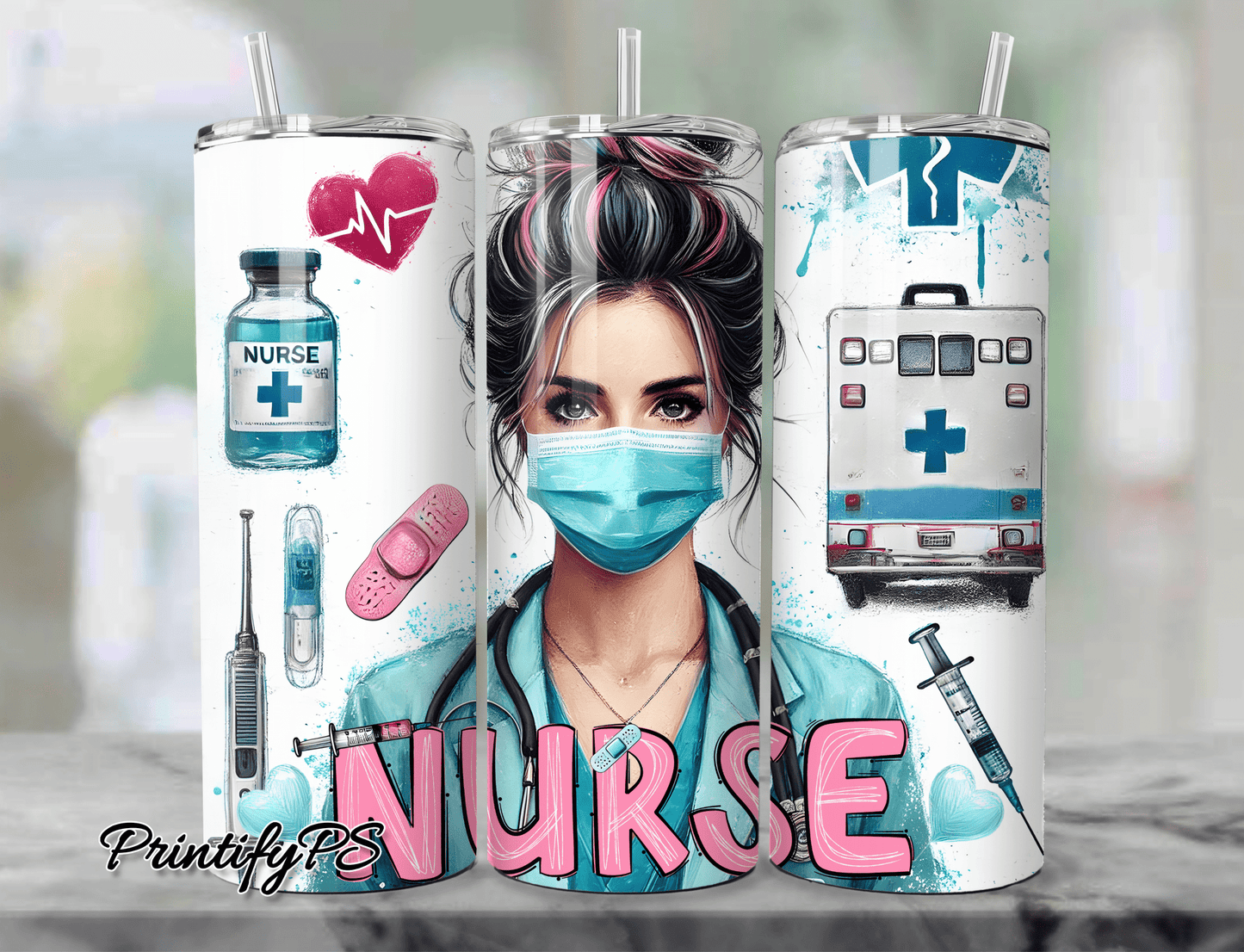 Tumbler Krankenschwester #10 - PrintifyPS