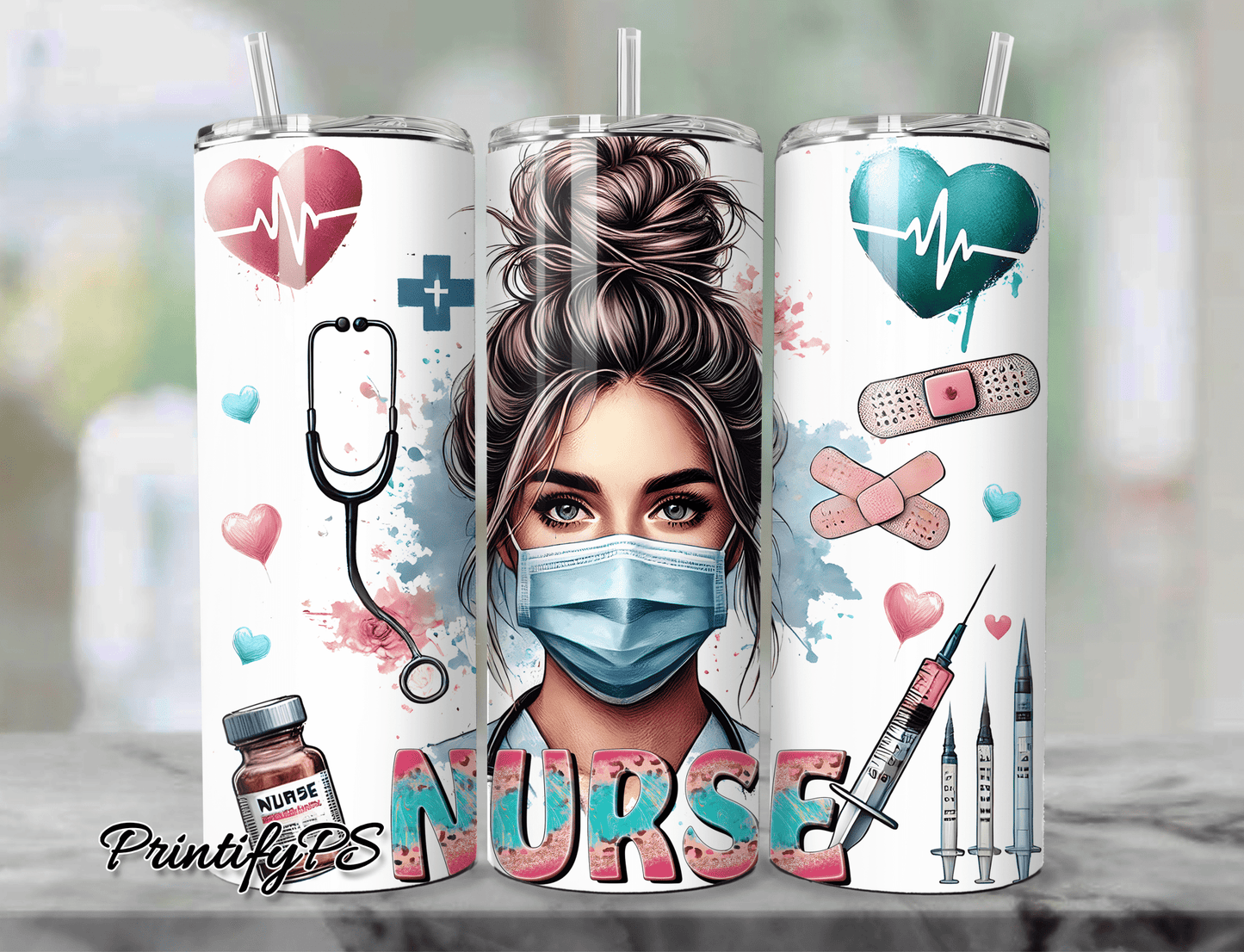 Tumbler Krankenschwester #12 - PrintifyPS