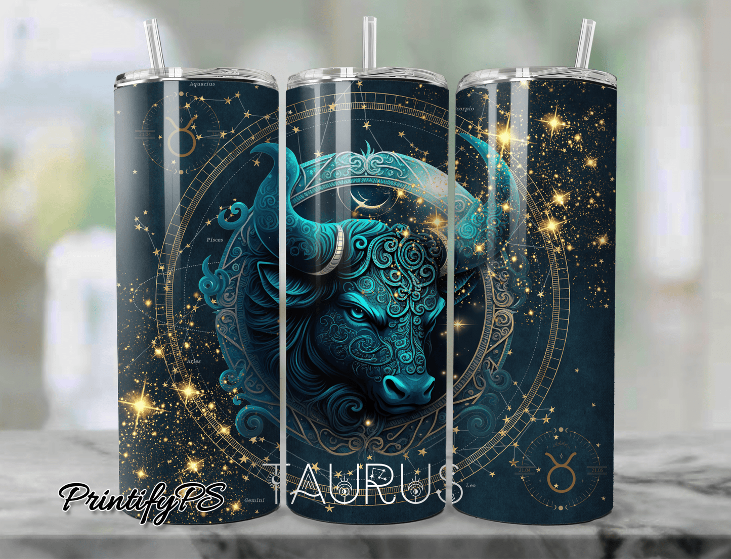Tumbler Taurus - PrintifyPS